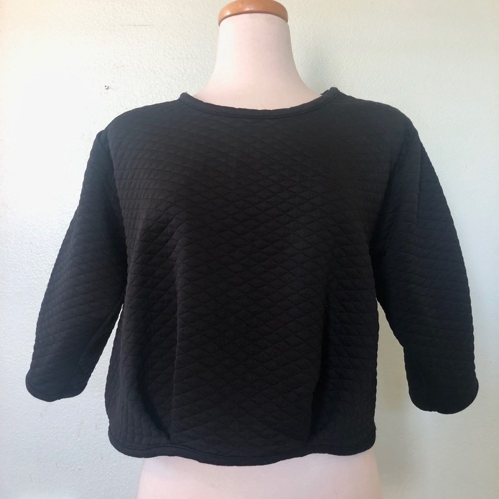 Black Quilted Top